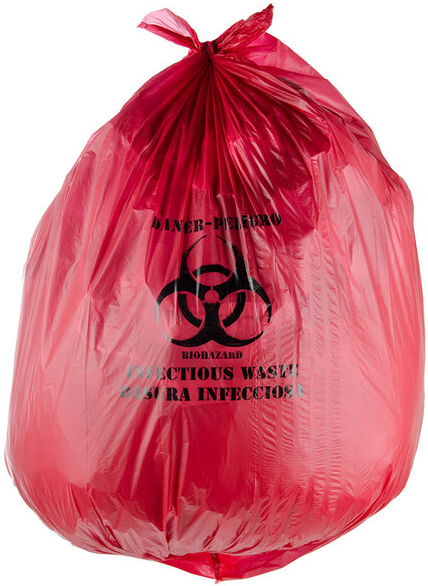 KCB Red Biohazard Bag